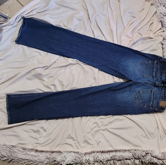 American Eagle Medium Straight Leg Jeans Size 0 S - Picture 8 of 9